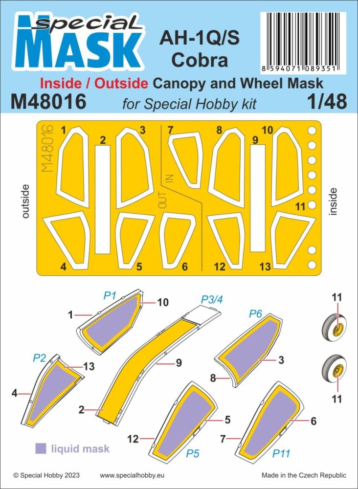 1/48 Mask AH-1Q/S Cobra (SP.HOBBY)