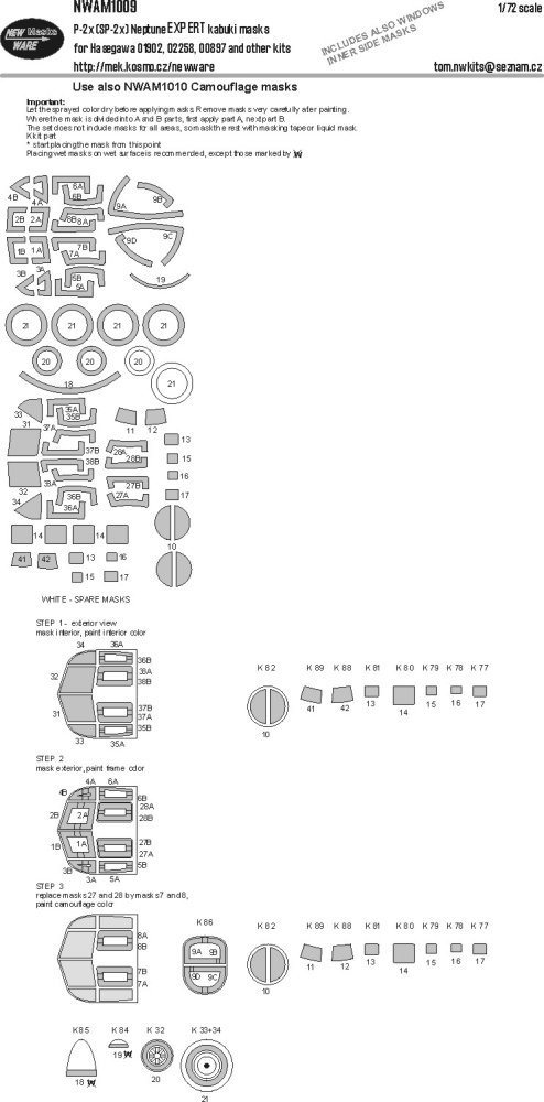 1/72 Mask P-2x (SP-2x) Neptune EXPERT (HAS)