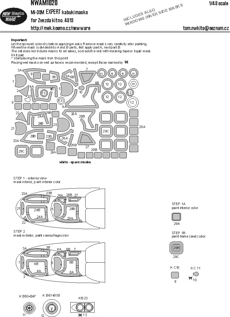 1/48 Mask Mi-35M EXPERT (ZVE 4813)