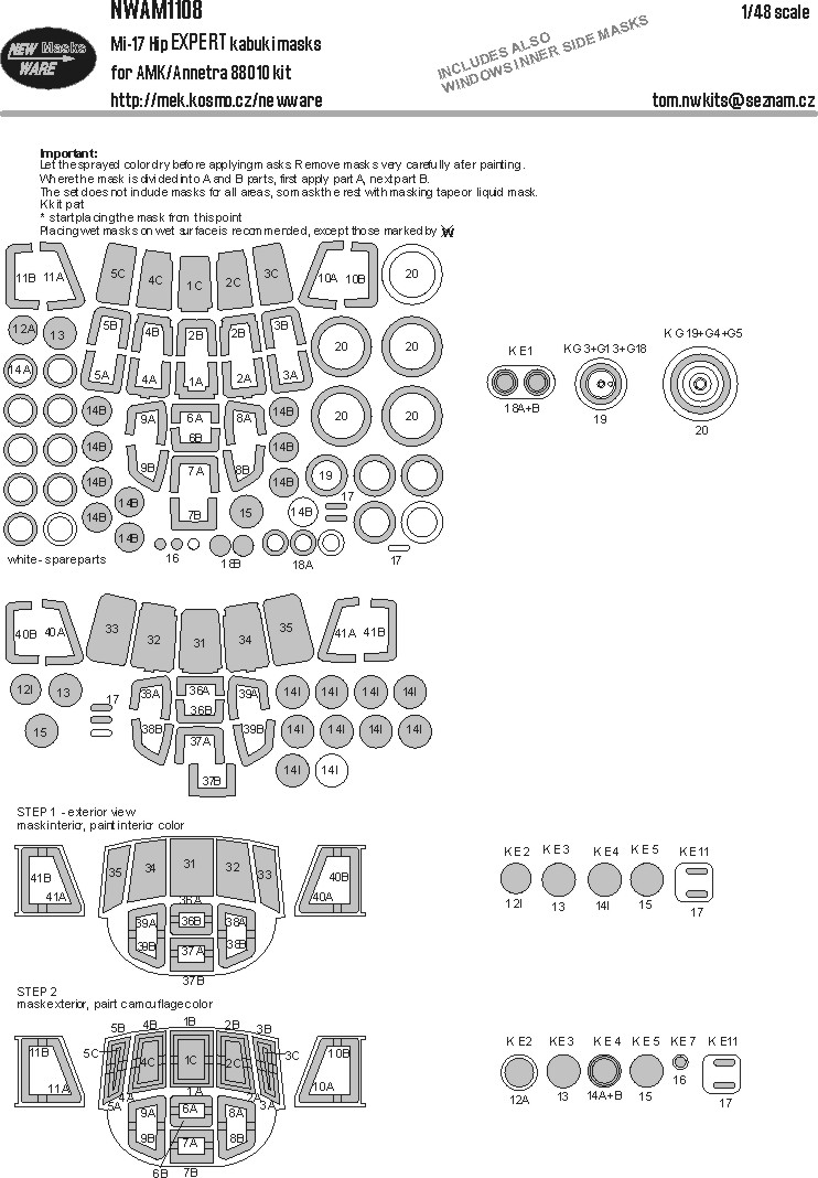 1/48 Mask Mi-17 Hip EXPERT (AMK/ANNETRA)