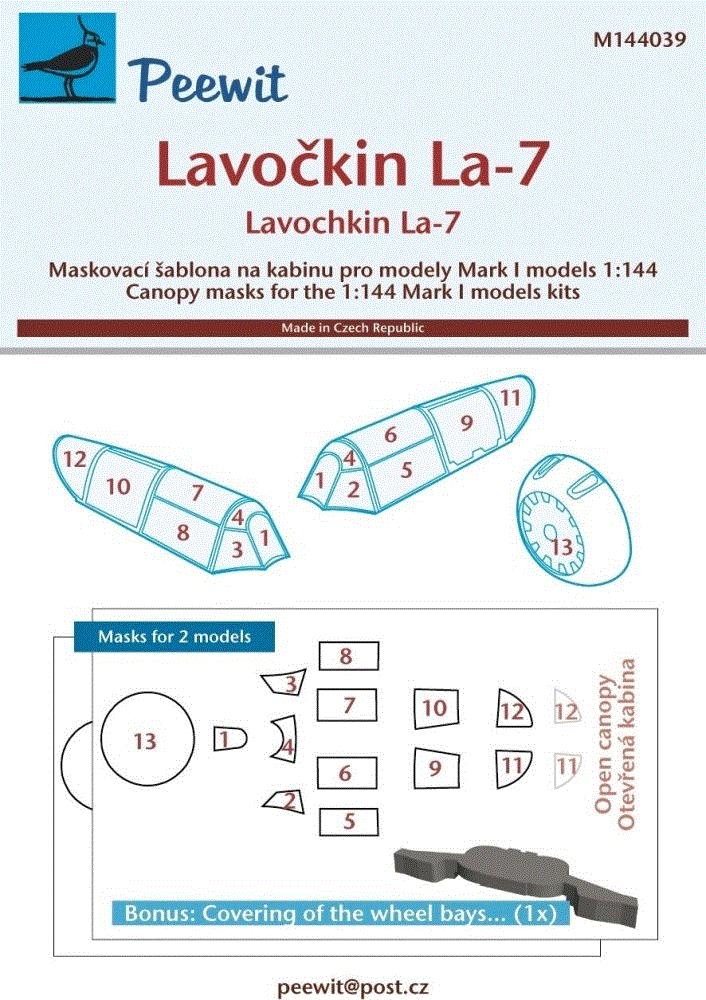 1/144 Canopy mask Lavochkin La-7 (MARK I)