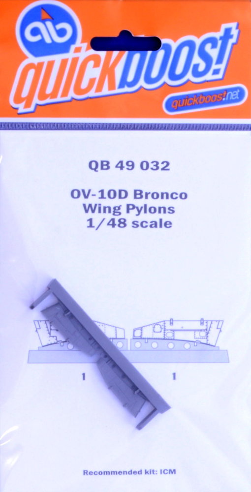 1/48 OV-10D Bronco wing pylons (ICM)