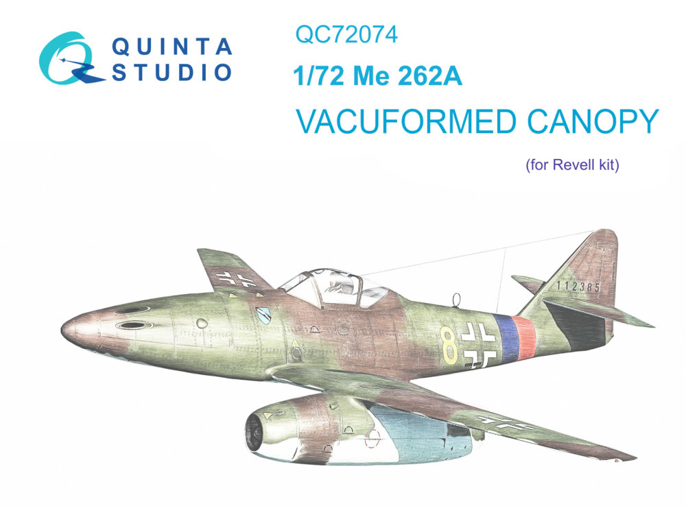 1/72 Vacu canopy Me-262A (REV)