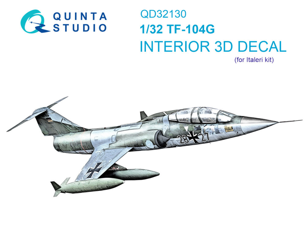 1/32 TF-104G 3D-Printed & col.Interior (ITAL)