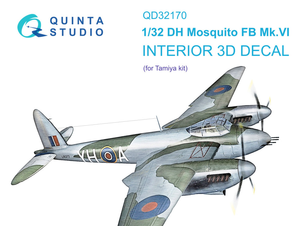 1/32 DH Mosquito FB Mk.VI 3D-Printed&col. Interior