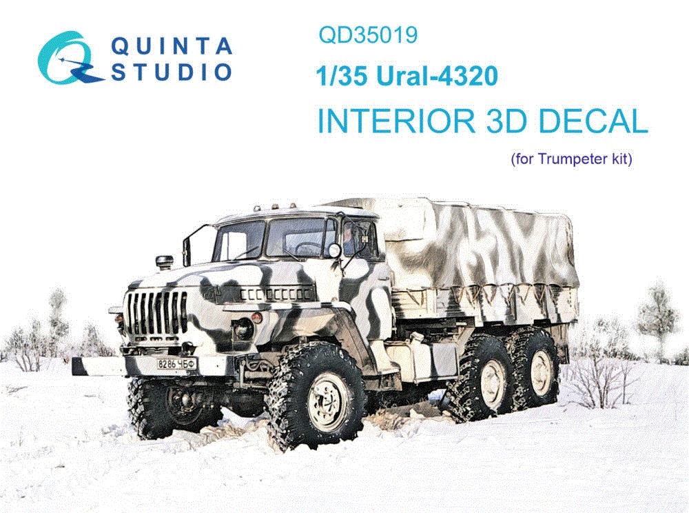 1/35 Ural-4320 3D-Printed & col.Interior (TRUMP)