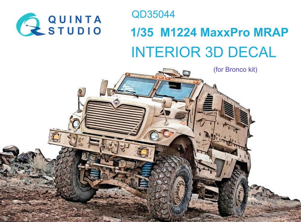 1/35 M1224 MaxxPro MRAP 3D-Printed & col.Interior 