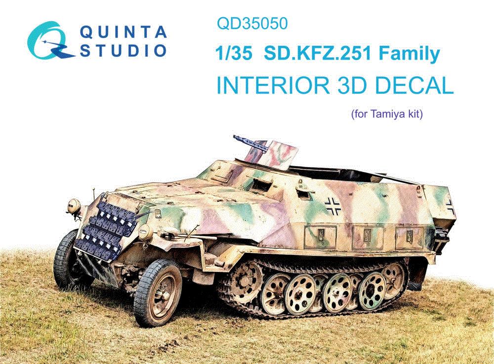 1/35 SD.KFZ.251 Family 3D-Printed & col.Interior