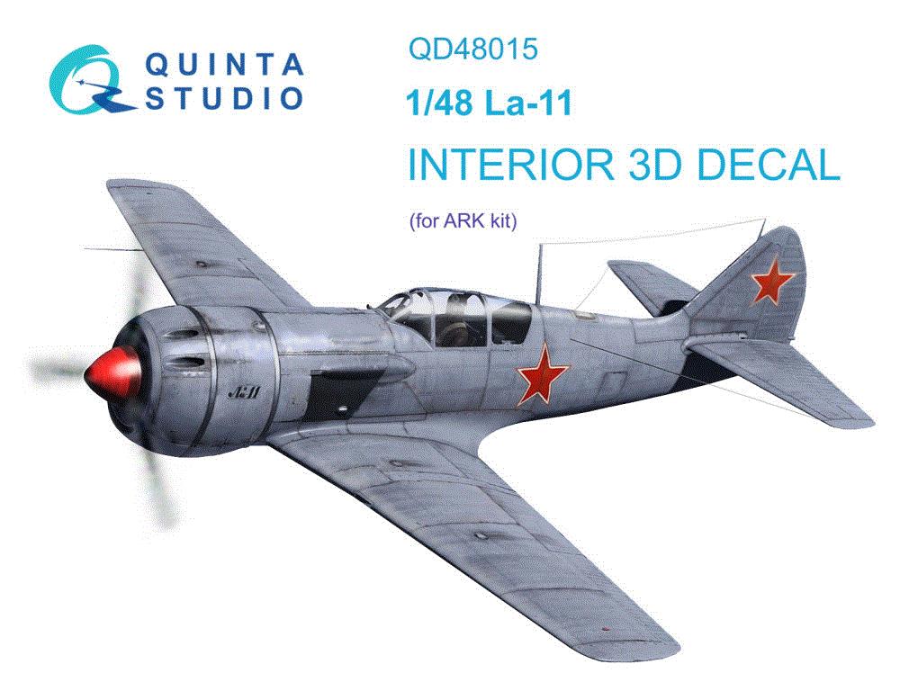 1/48 La-11 3D-Printed & col.Interior (ARK)