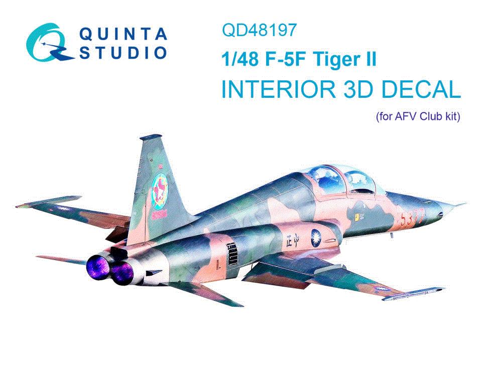 1/48 F-5F Tiger II 3D-Printed & col.Interior (AFV)