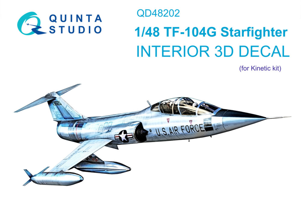 1/48 TF-104G 3D-Printed&col. Interior (KIN)