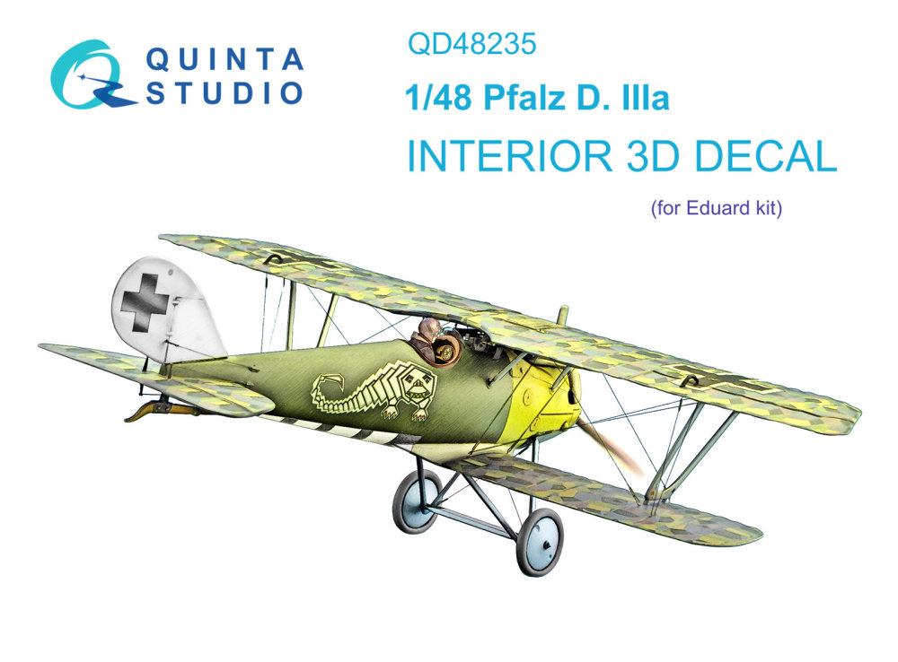 1/48 Pfalz D.IIIa 3D-Printed & col.Interior (EDU)