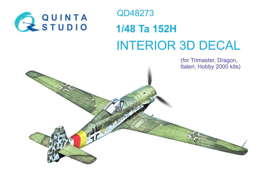 1/48 Ta 152H 3D-Printed&col. Interior (Dragon)