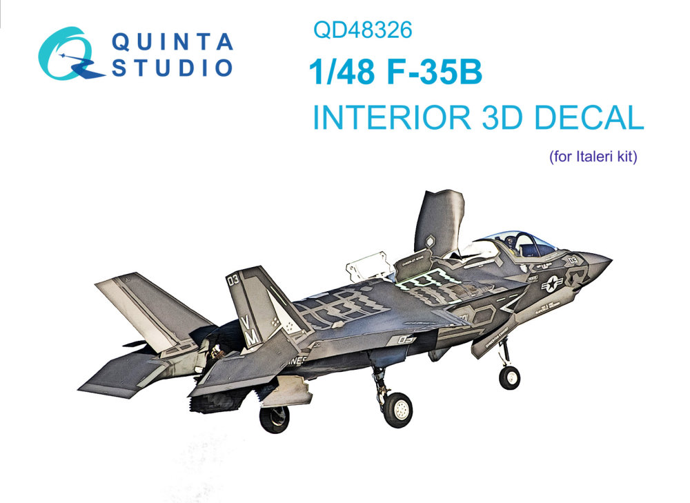 1/48 F-35B 3D-Printed&col. Interior (ITAL)