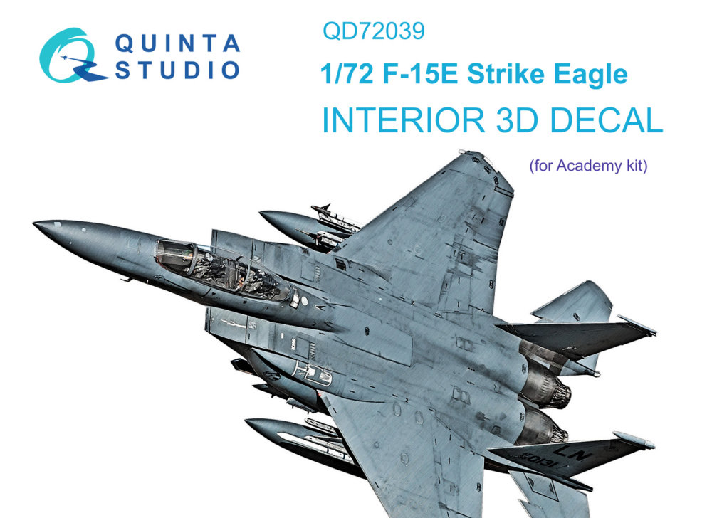 1/72 F-15E 3D-Printed & col.Interior (ACAD)