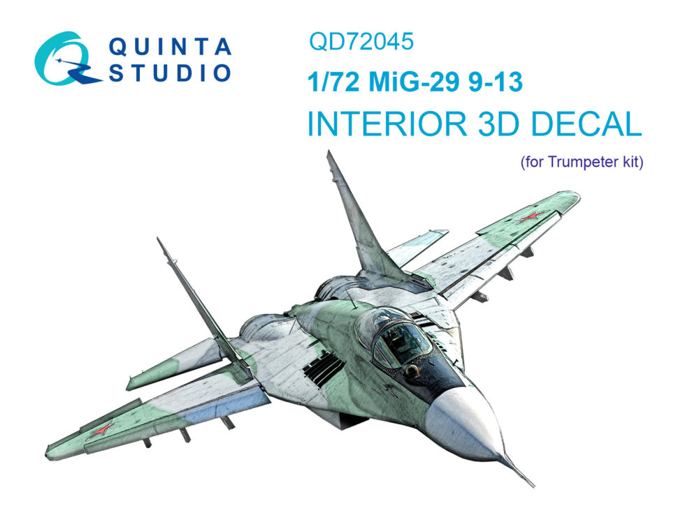 1/72 MiG-29 9-13 3D-Printed & col.Interior (TRUMP)