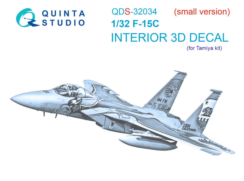 1/32 F-15C 3D-Printed & col.Interior (TAM) SMALL