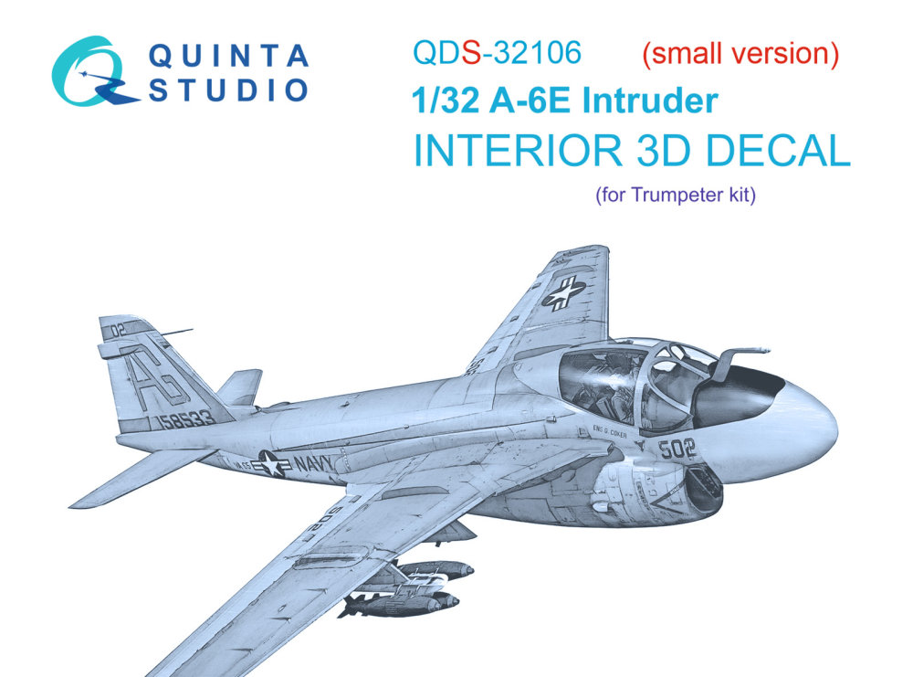1/32 A-6E Intruder 3D-Printed&col. Interior SMALL