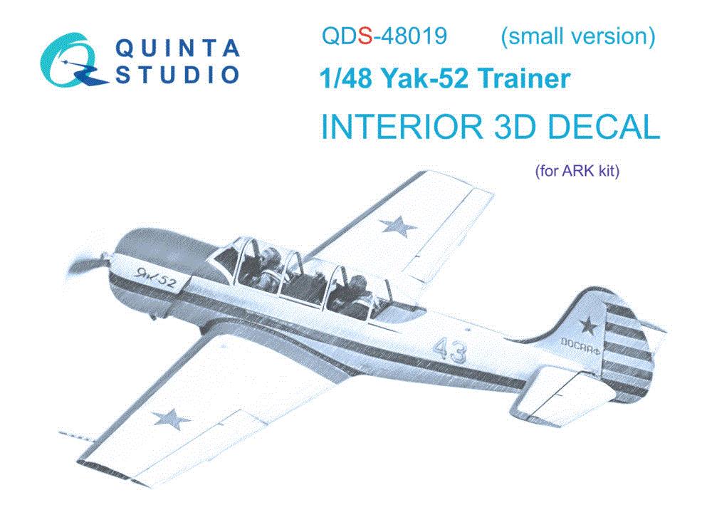 1/48 Yak-52 3D-Printed & col.Interior (ARK) SMALL