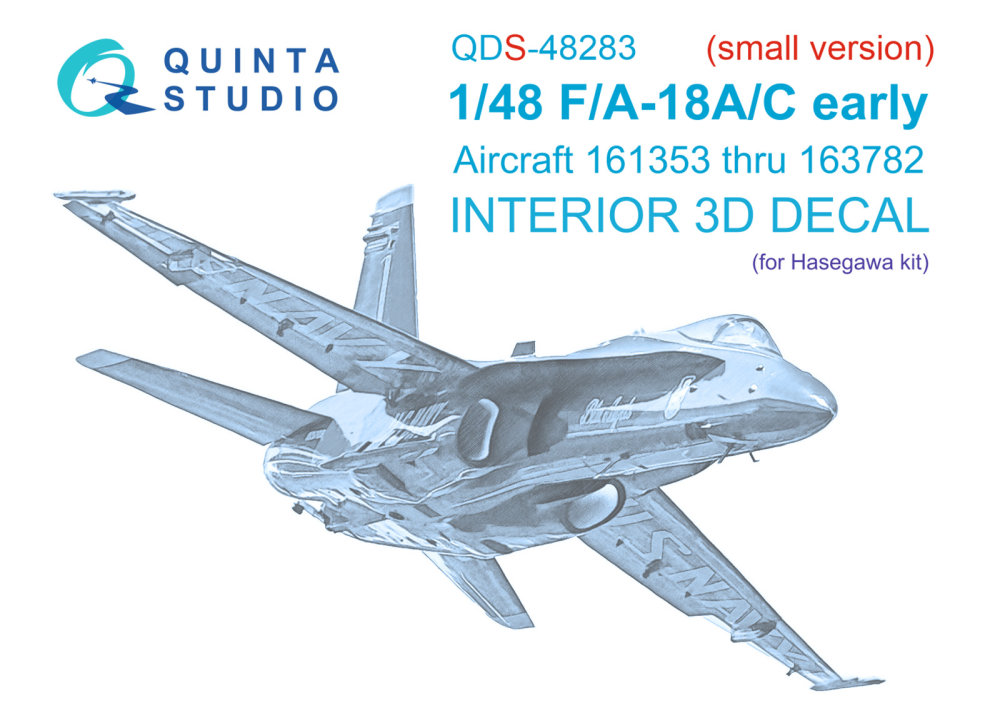 1/48 F/A-18A / C early 3D-Printed&col.Int. SMALL