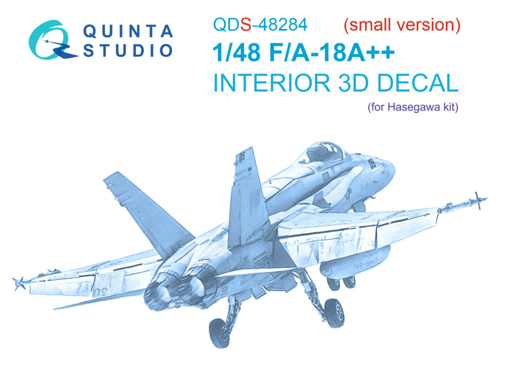 1/48 F/A-18A++ 3D-Printed&col.Int. (HAS) SMALL