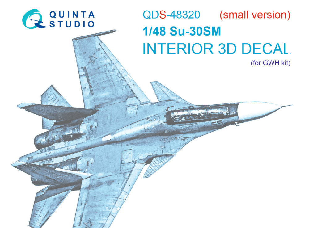 1/48 Su-30SM 3D-Printed&col.Interior (GWH) SMALL