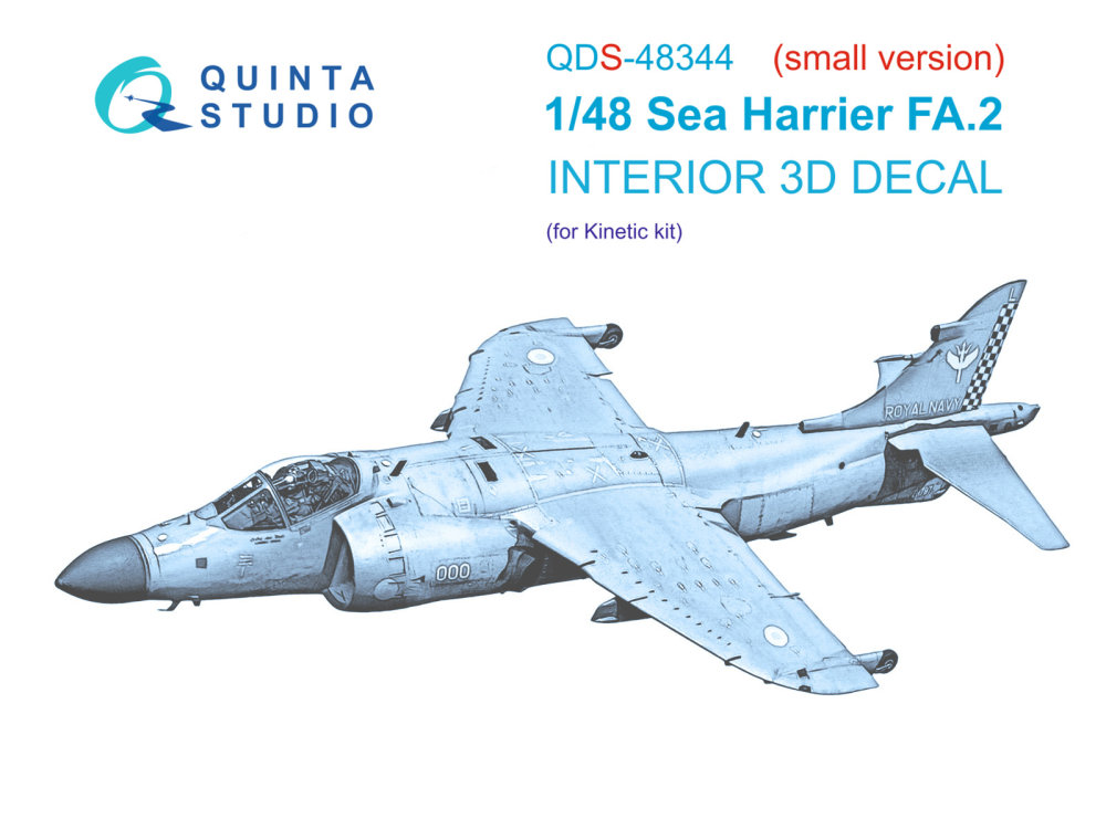 1/48 Sea Harrier FA.2 3D-Printed&col.Int. SMALL