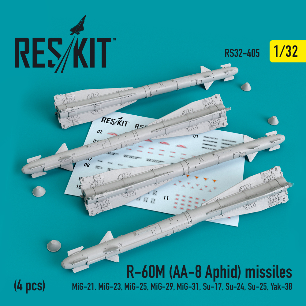1/32 R-60? (AA-8 Aphid) missiles (4 pcs.)