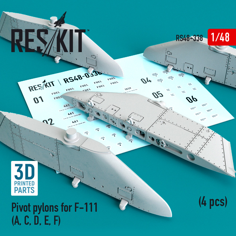 1/48 Pivot pylons for F-111 (A,C,D,E,F) (4 pcs.)