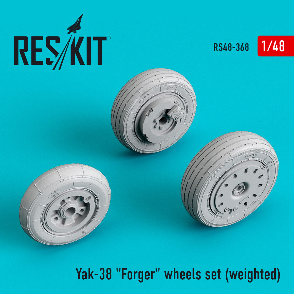 1/48 Yak-38 Forger wheels set (weighted)