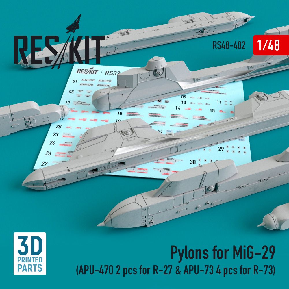 1/48 Pylons for MiG-29 (APU-470 & APU-73)