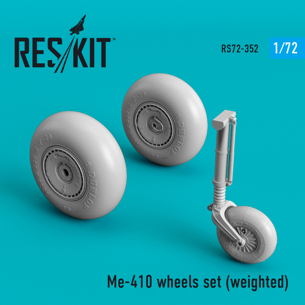 1/72 Me-410 wheels set (weighted) 