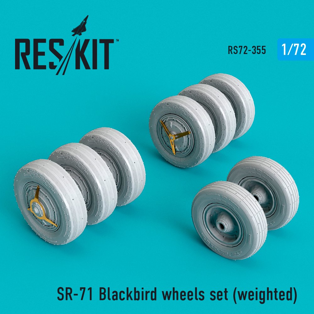 1/72 SR-71 Blackbird wheels set (weighted)