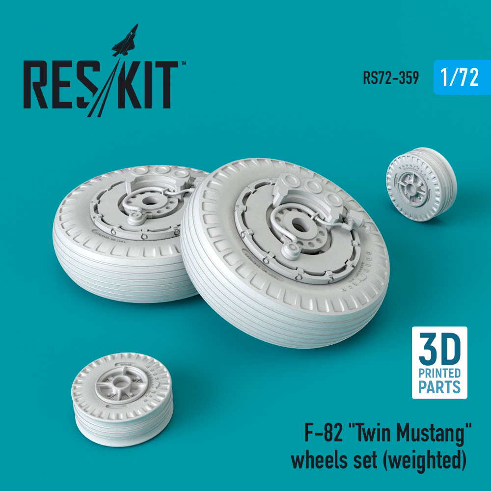 1/72 F-82 'Twin Mustang' wheels set