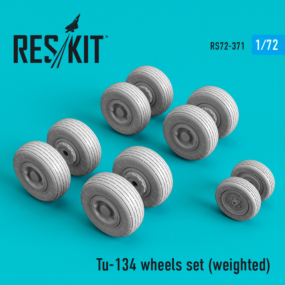 1/72 Tu-134 wheels set (weighted) 
