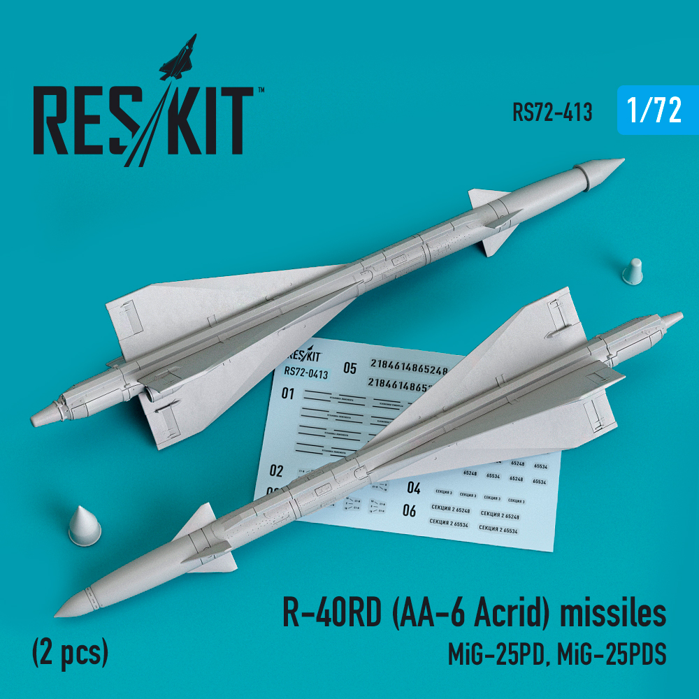 1/72 R-40RD (AA-6 Acrid) missiles (2 pcs.)