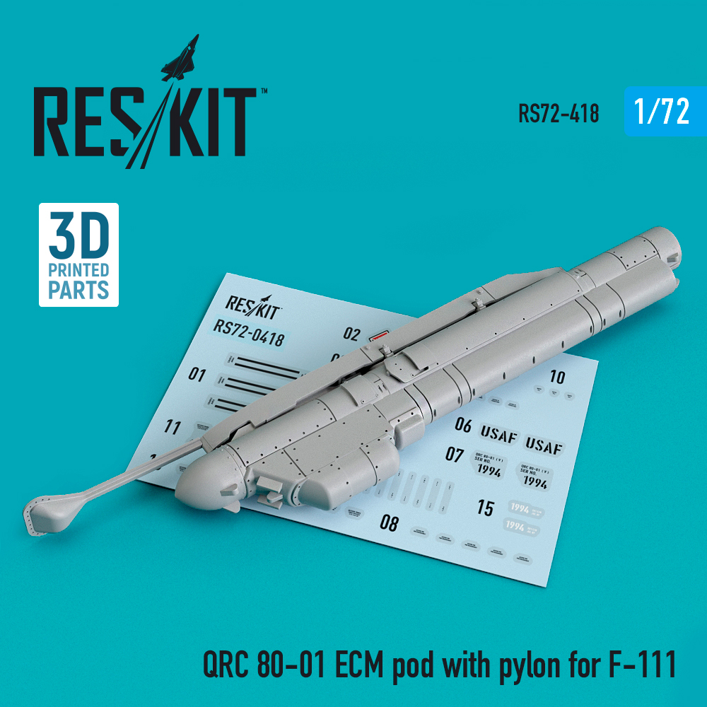 1/72 QRC 80-01 ECM pod w/pylon for F-111 