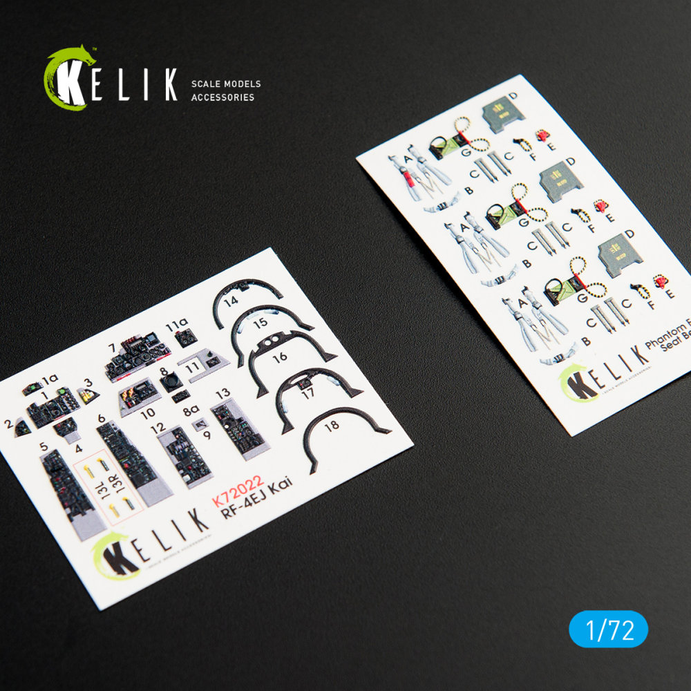 1/72 RF-4EJ - Interior 3D Decal (FINEM.)