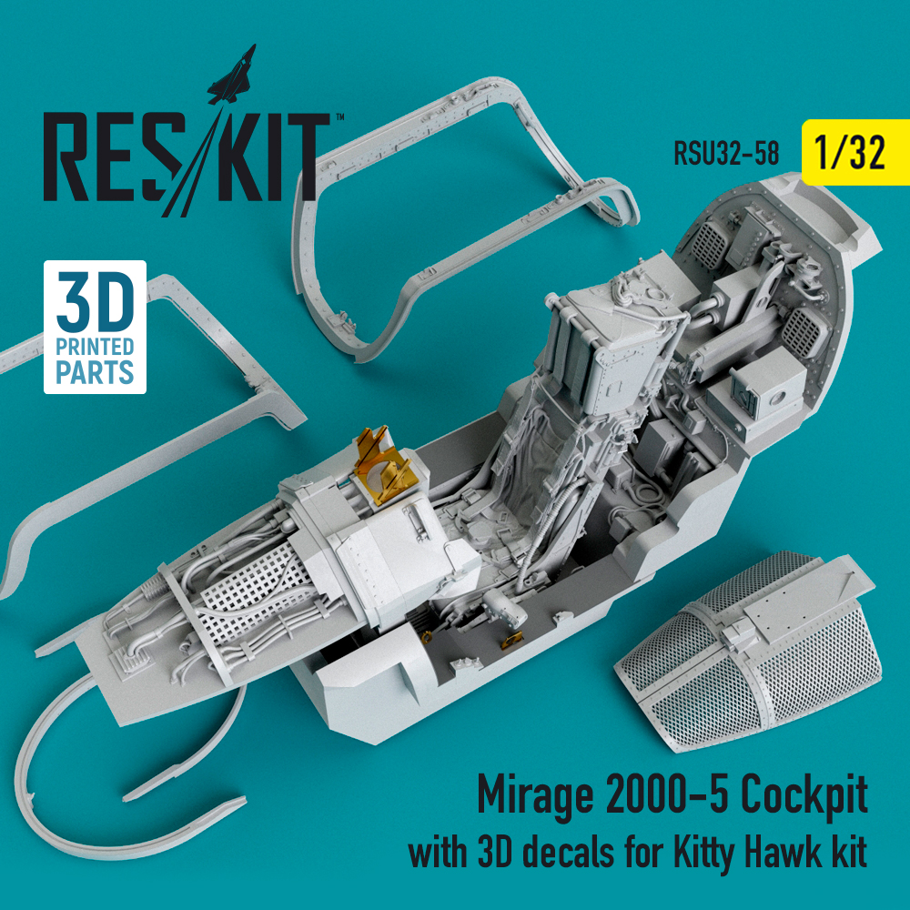 1/32 Mirage-2000-5 cockpit w/ 3D decals (KITTYH)