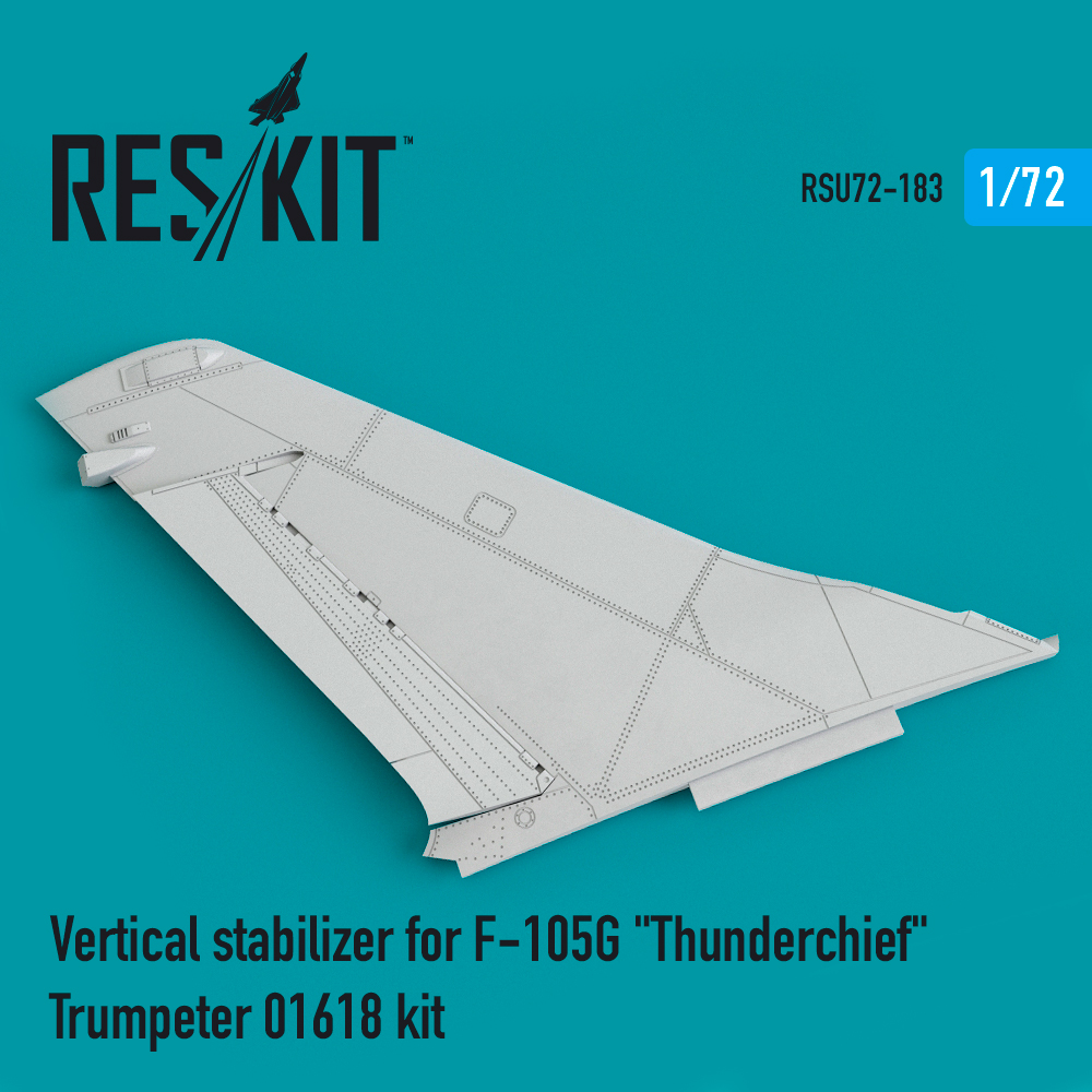 1/72 Vertical stabilizer for F-105G 'Thunderchief'