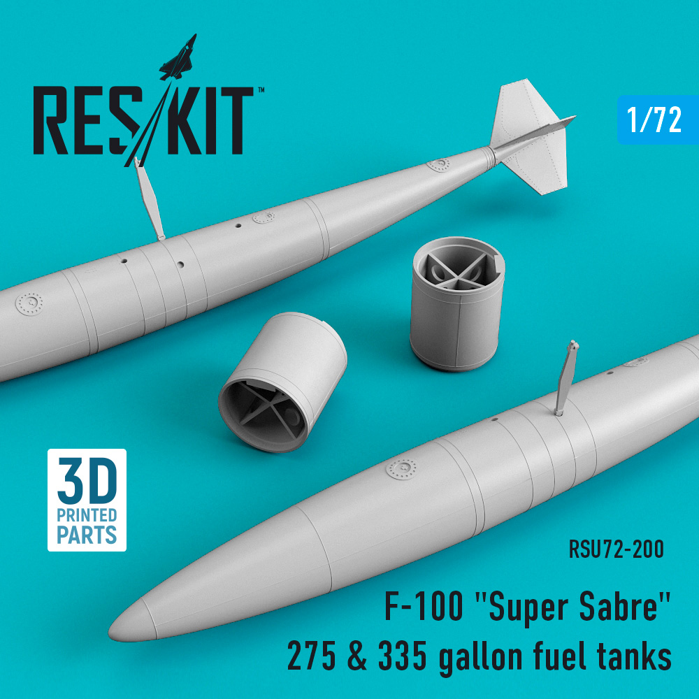 1/72 F-100 'Super Sabre' 275&335 gallon fuel tanks