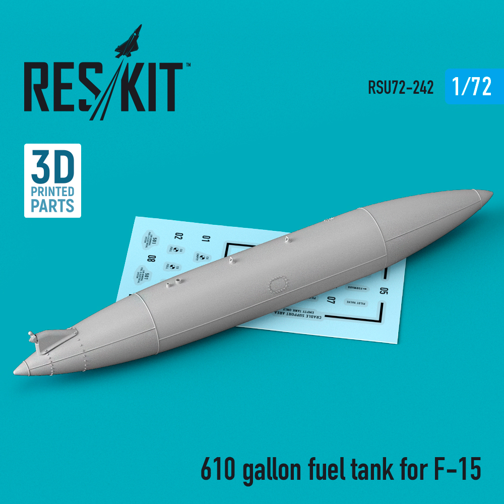 1/72 610 gallon fuel tank F-15  (1 pcs.) 