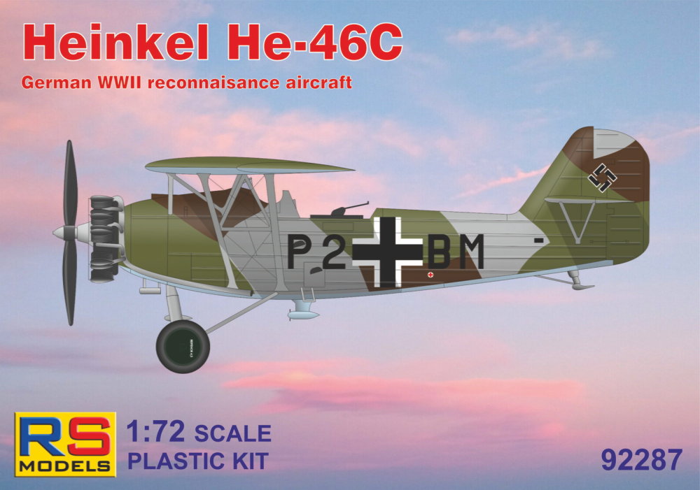 1/72 Heinkel He-46C Luftwaffe, Hungary (4x camo)