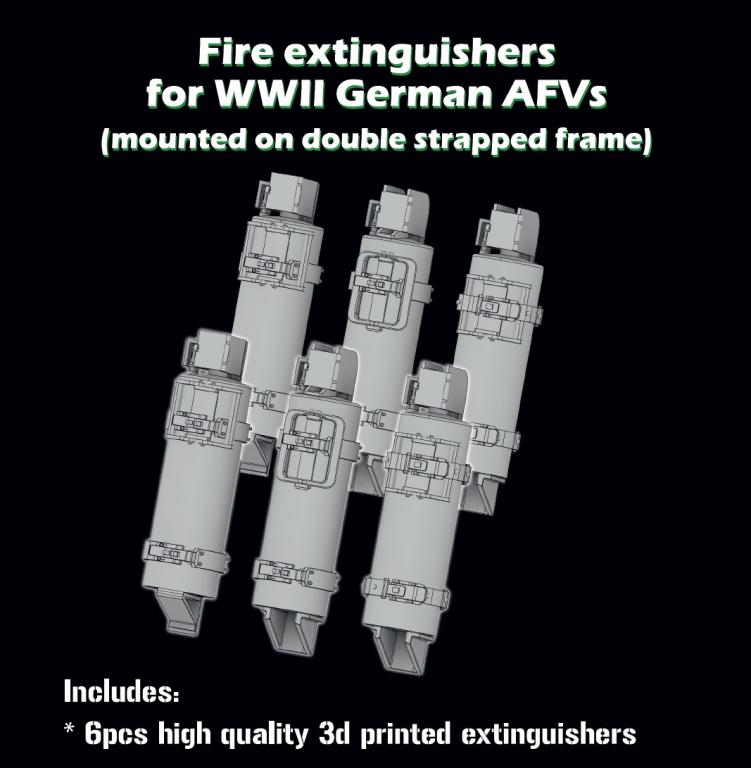 1/35 Fire extinguishers German WWII AFV (double)