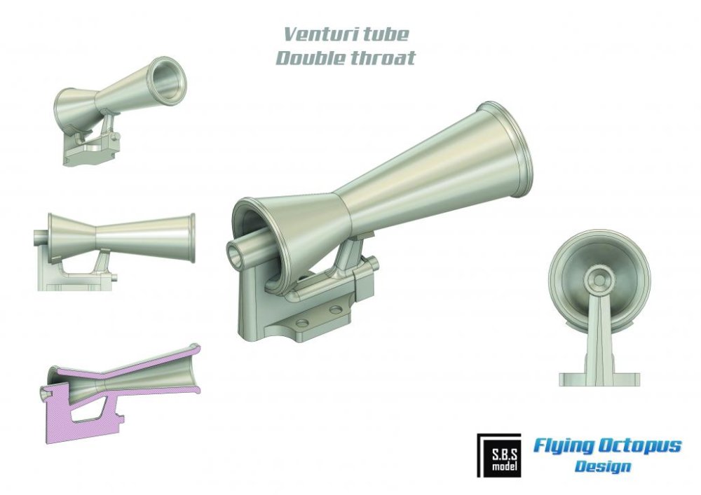 1/48 Venturi tube - double throat (6 pcs.)