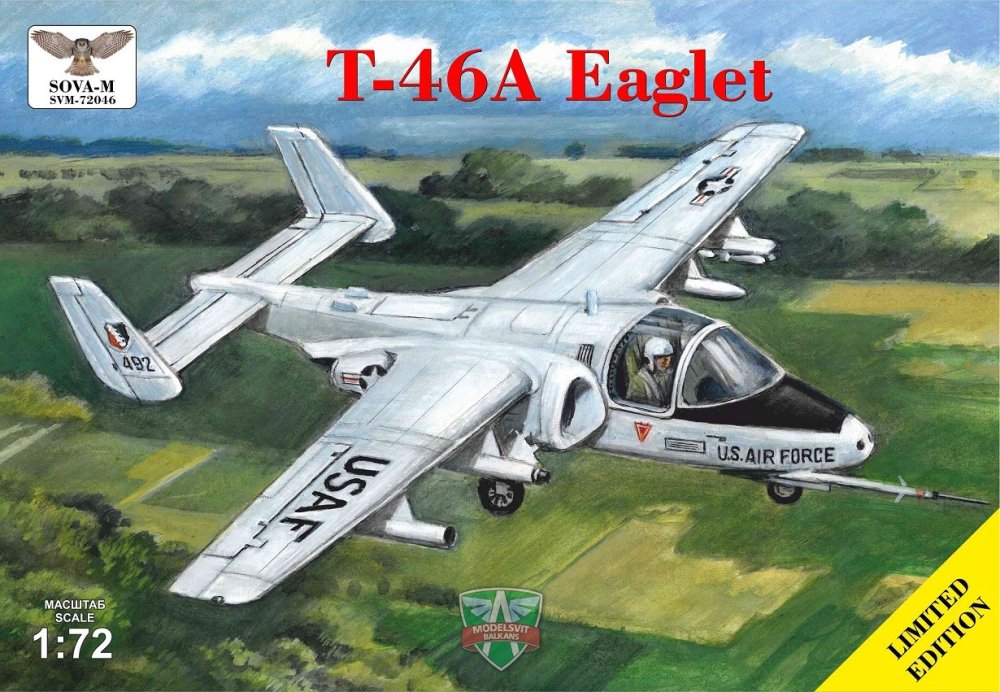 1/72 Fairchild T-46A Eaglet Light Jet Trainer