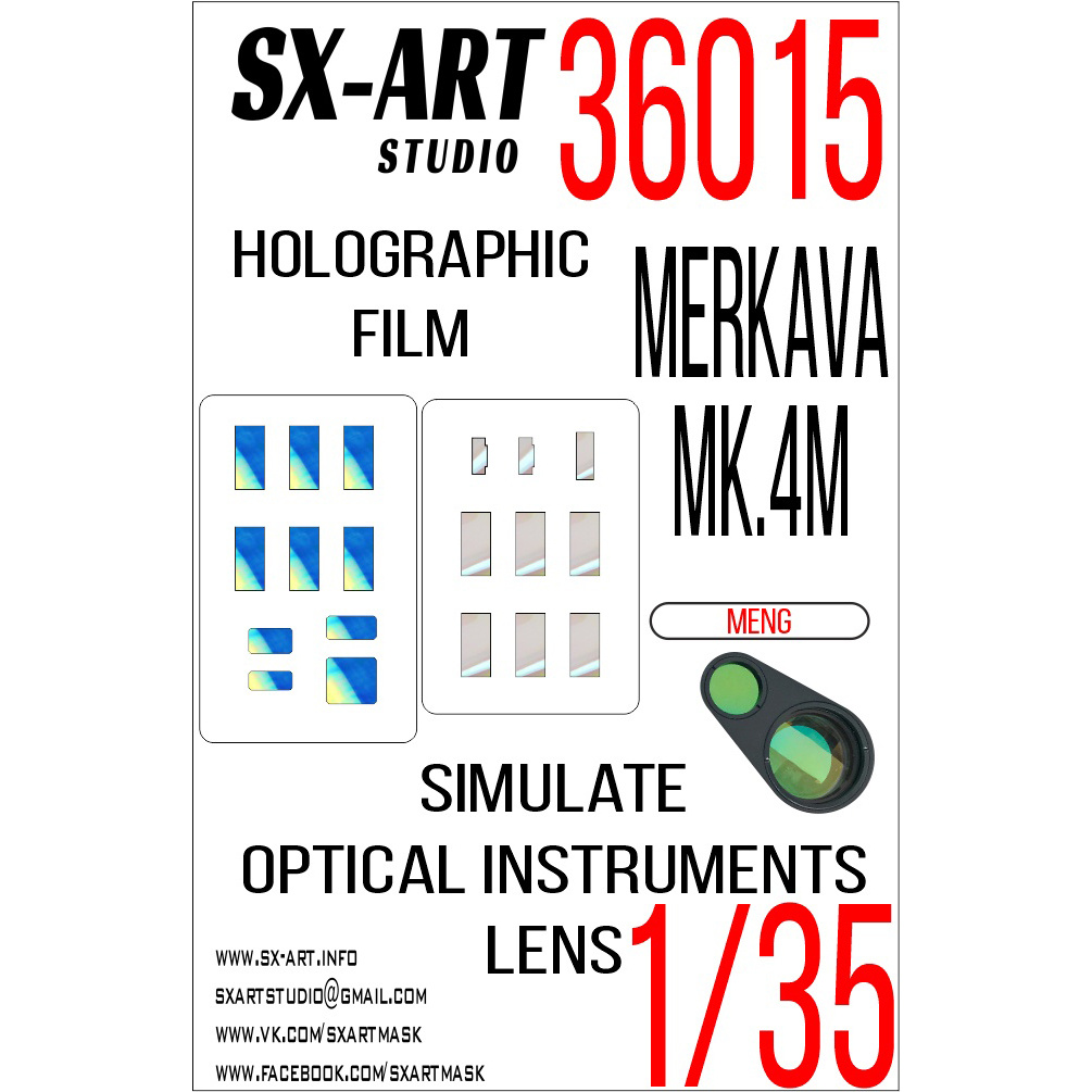 1/35 Holographic film MERKAVA MK.4M (MENG) 