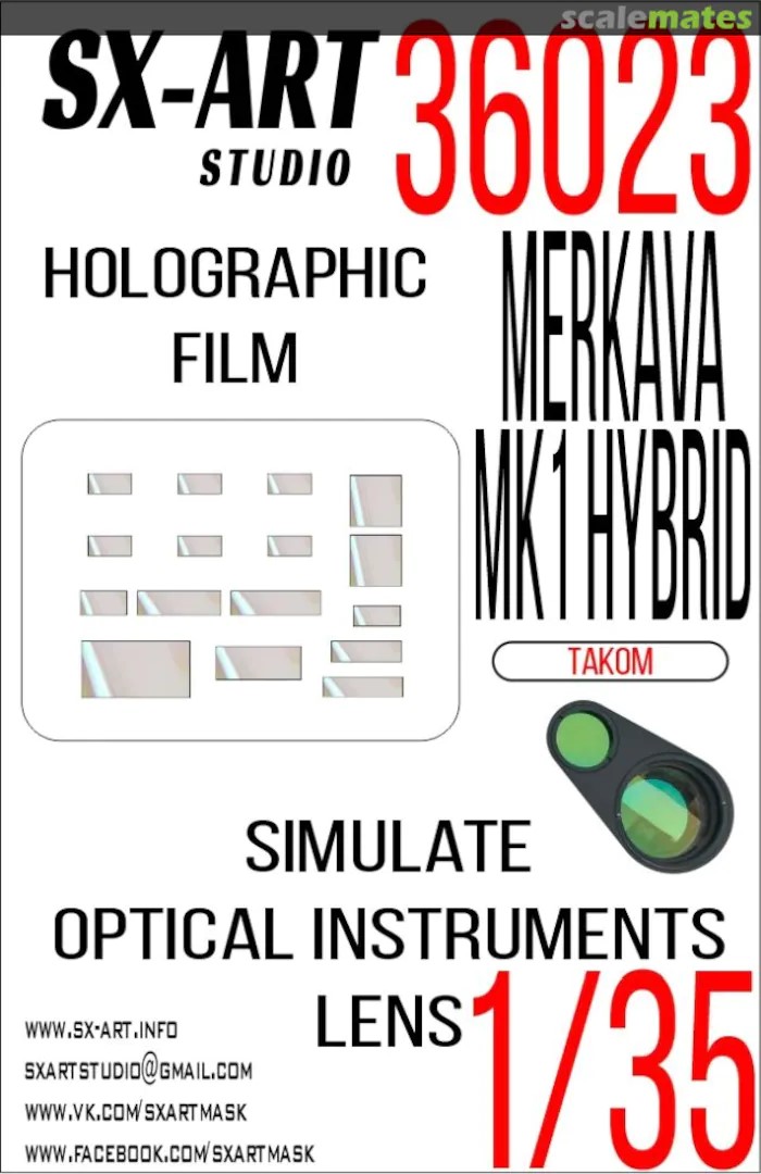 1/35 Holographic film MERKAVA MK.1 Hybrid (TAKOM) 