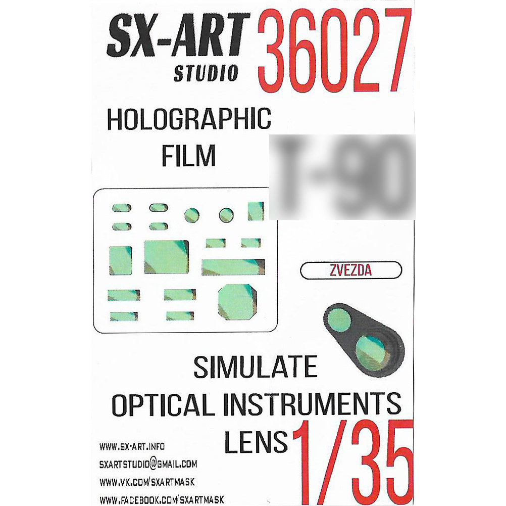 1/35 Holographic film T-72 (ZVE)