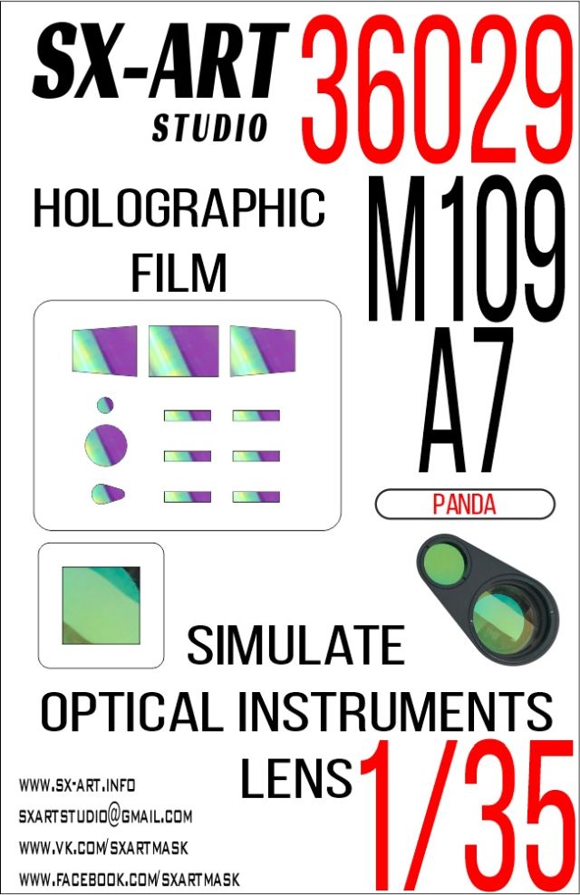 1/35 Holographic film M109A7 Paladin (PANDA)